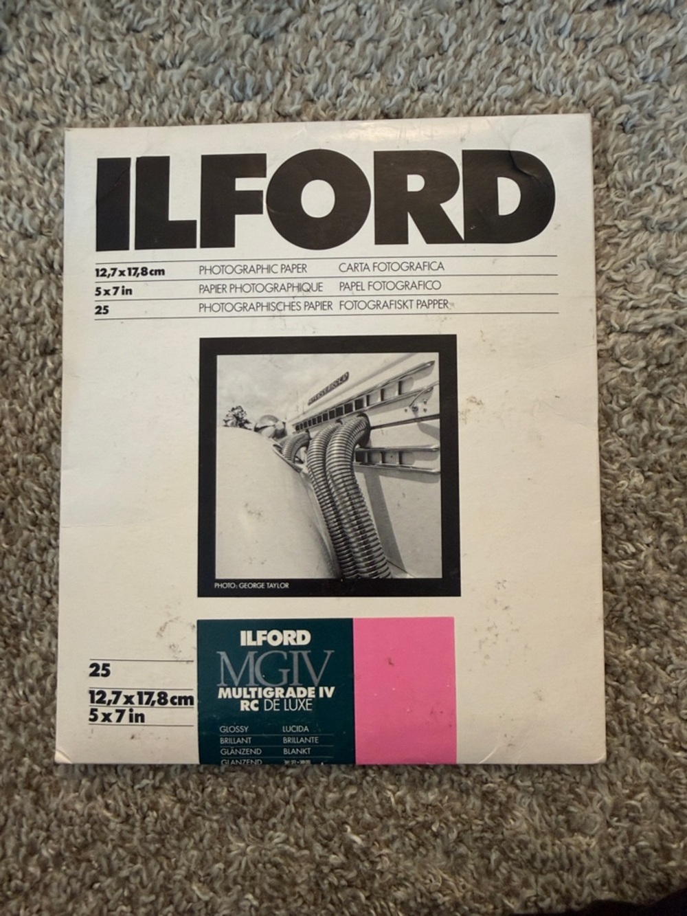 Ilford photographic paper glossy